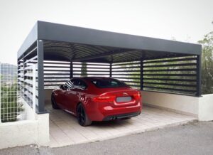 carport bandeau alu bacacier autoporte 1a 1