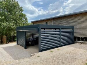 carport aluminium double marseille 1