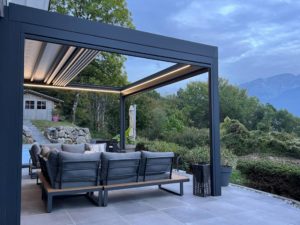 eclairage pour pergola retractable ayse