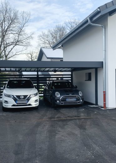 carport alu double sur mesure à aix-les-bains.