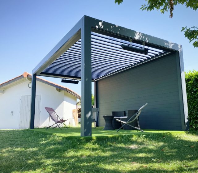 pergola bioclimatique aluminium à brignais