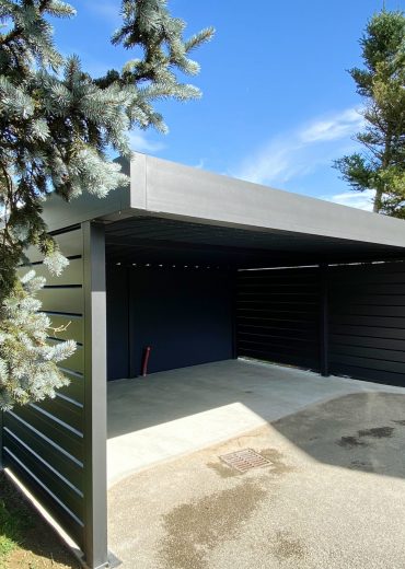 carport double aluminium sur-mesure en haute savoie