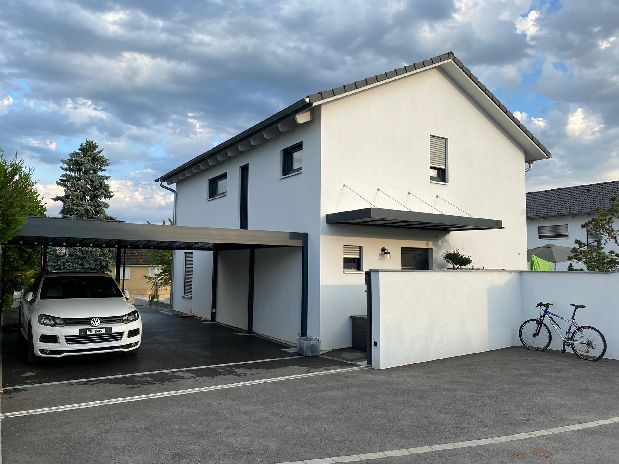 abri d'entrée et abri voiture à chavanne-des-bois