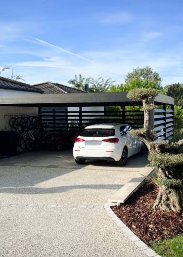 carport 2 voitures aluminium dans l'ain