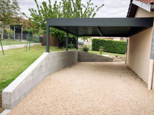 carport adosse sur mesure alu villefranche sur saone