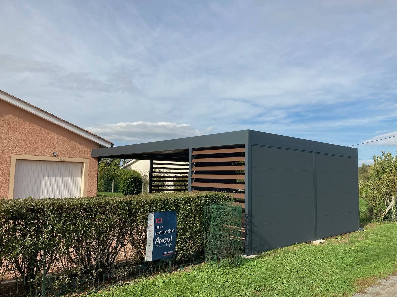 carport alu 2 voitures à crottet dans l'ain