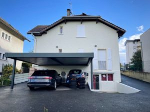 carport alu adosse sur mesure annemasse 1