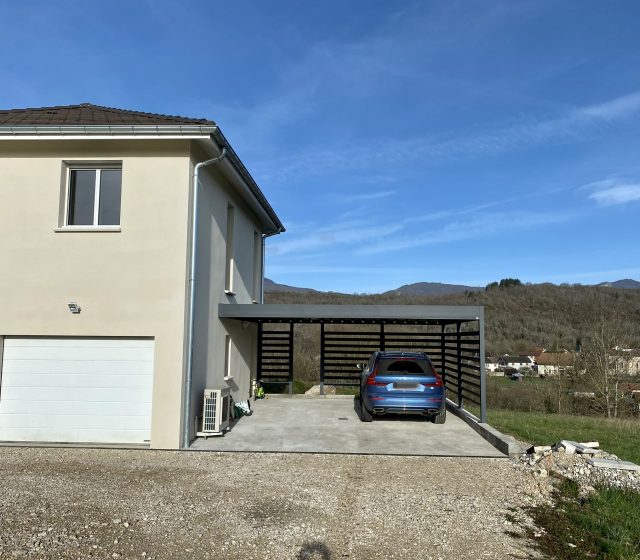 carport alu double dans l'ain