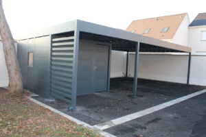 carport alu double gris