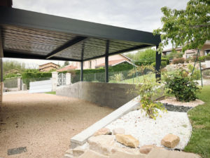 carport alu sur mesure adosse villefranche sur saone