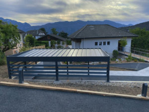 carport en alu sur mesure à aix-les-bains