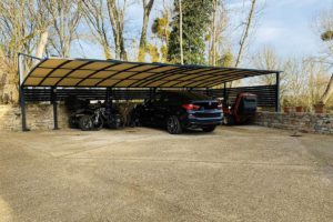 un magnifique carport en aluminium sur mesure à genlis par anavi.