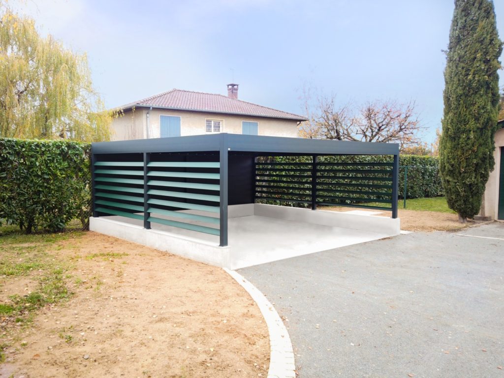 carport aluminium double sur mesure à belleville.