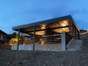 carport en aluminium sur mesure à aix-les-bains