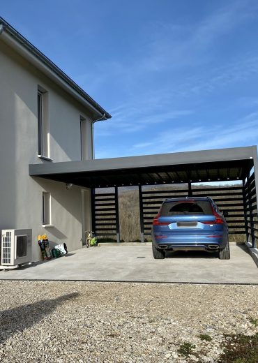 carport aluminium sur-mesure dans l'ain