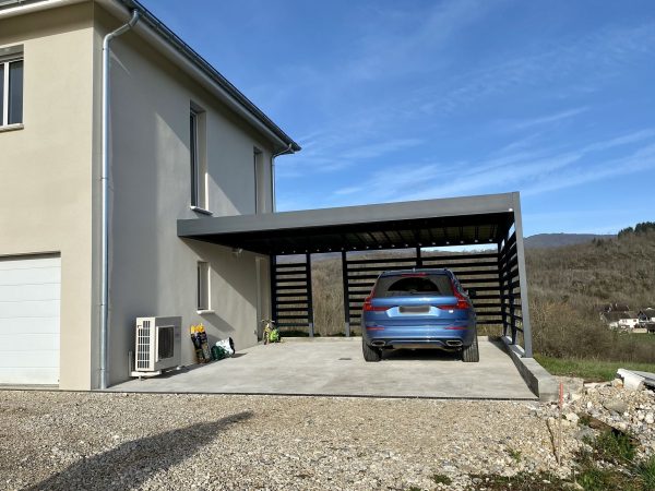 carport aluminium sur-mesure dans l'ain