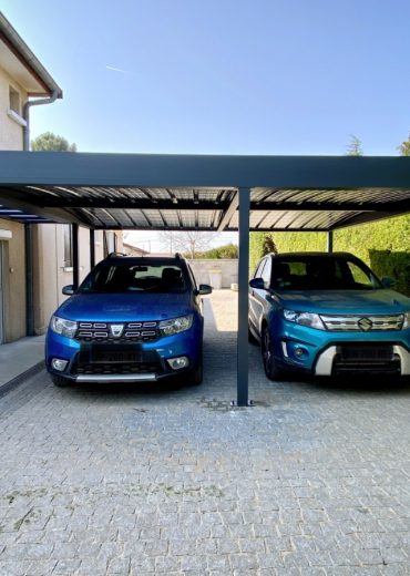 carport double adossé moderne à frontenas