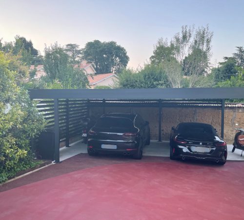 carport double adosse sur mesure saint-didier au mont dore