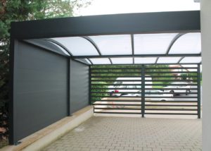 carport double metz aluminium alu