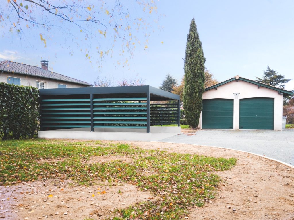 carport double sur mesure alu à belleville.