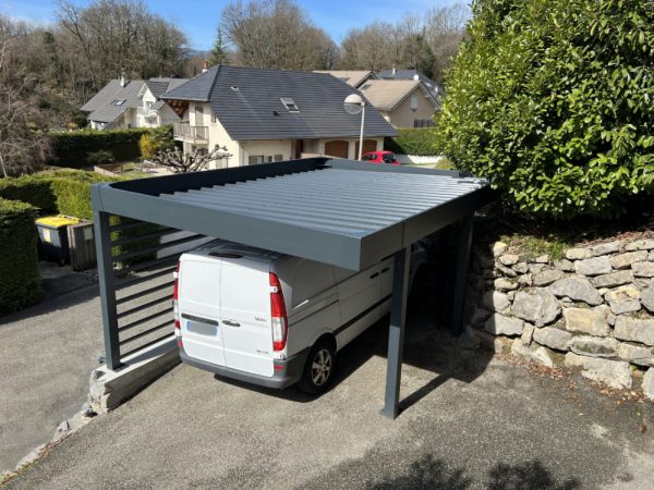 carport moderne toit plat à châles