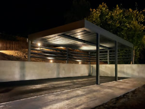 carport sur mesure en alu adossé à aix-les-bains