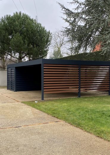 carport sur mesure autoporté dans le val d'oise.