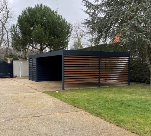 carport sur mesure autoporté dans le val d'oise.