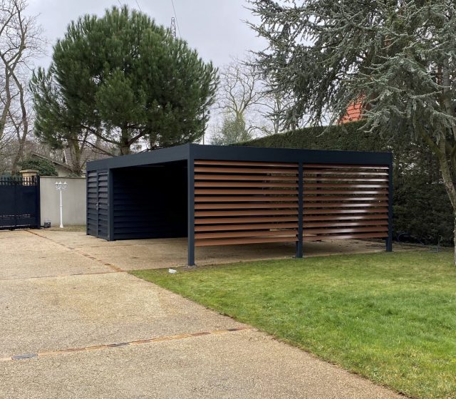 carport sur mesure autoporté dans le val d'oise.