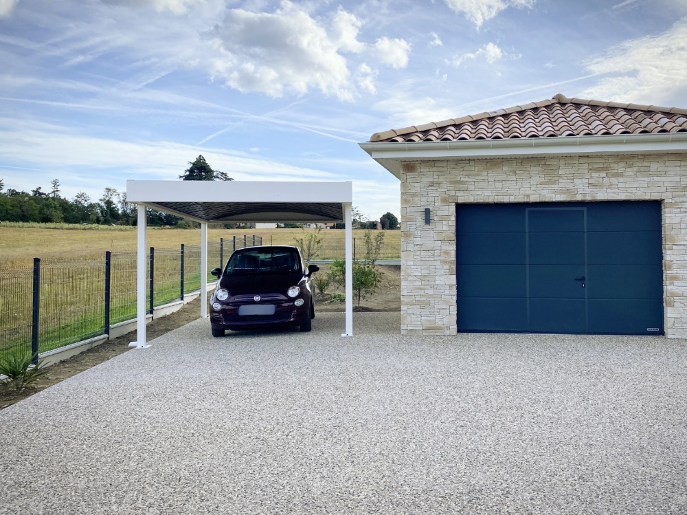 carport voiture aluminium lentilly