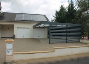 metz carport double alu aluminium