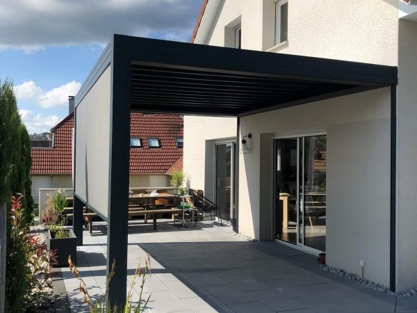 pergola alu rétractable sur-mesure besançon