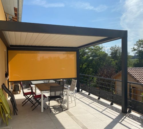 pergola aluminium lames orientables lozanne