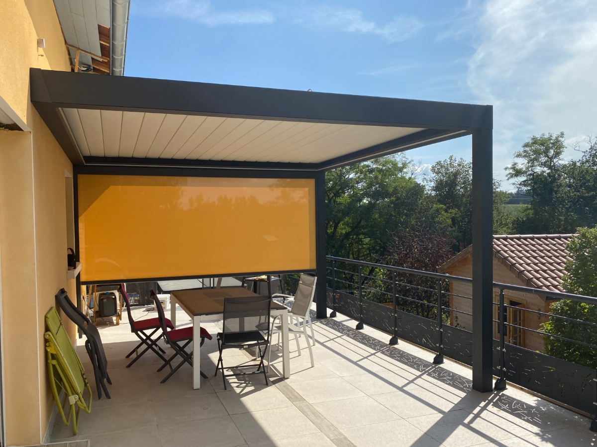 pergola aluminium lames orientables lozanne