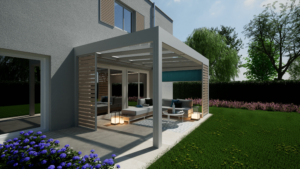 pergola toit plat