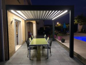 pergola bioclimatique en aluminium