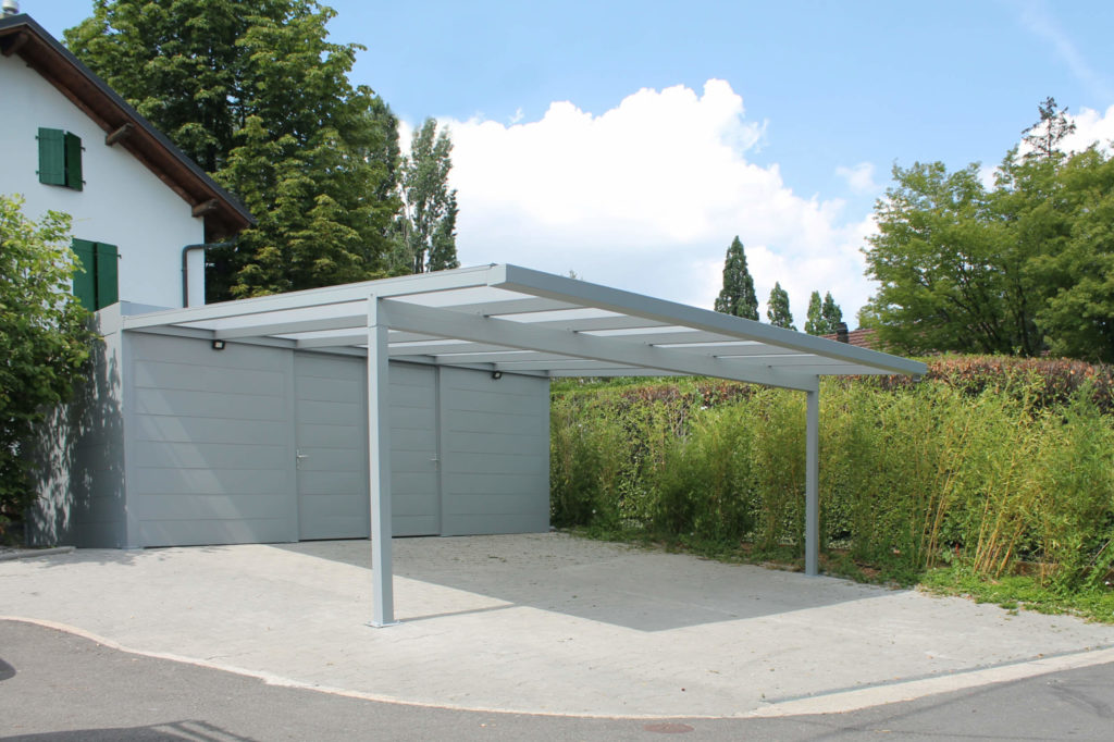 Carport en alu sur mesure monopan à Genève